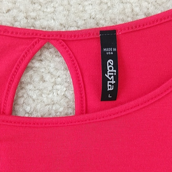 Red blouse with flared bottom - Picture 2 of 3